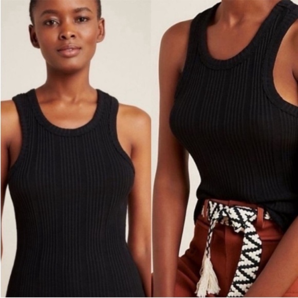 NWT Anthropologie ribbed racerback tank - Picture 1 of 5